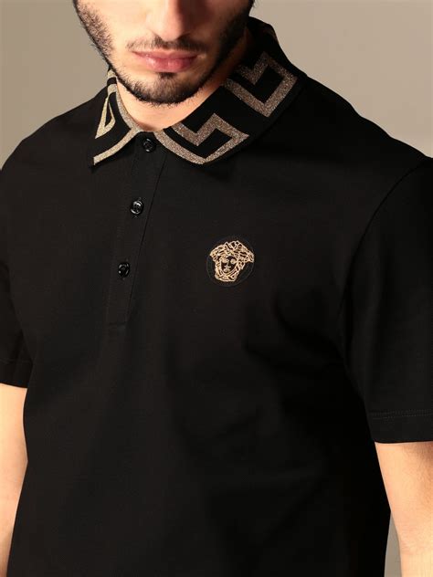 versace collection mens polo shirt|Versace collection men shirt sale.